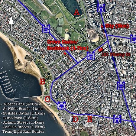 メルボルン☆ Heart Of St Kilda ☆ Infinity Pool+Parking+Wifiアパートメント エクステリア 写真